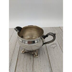 Silverplate Footed Creamer Pitcher 3"